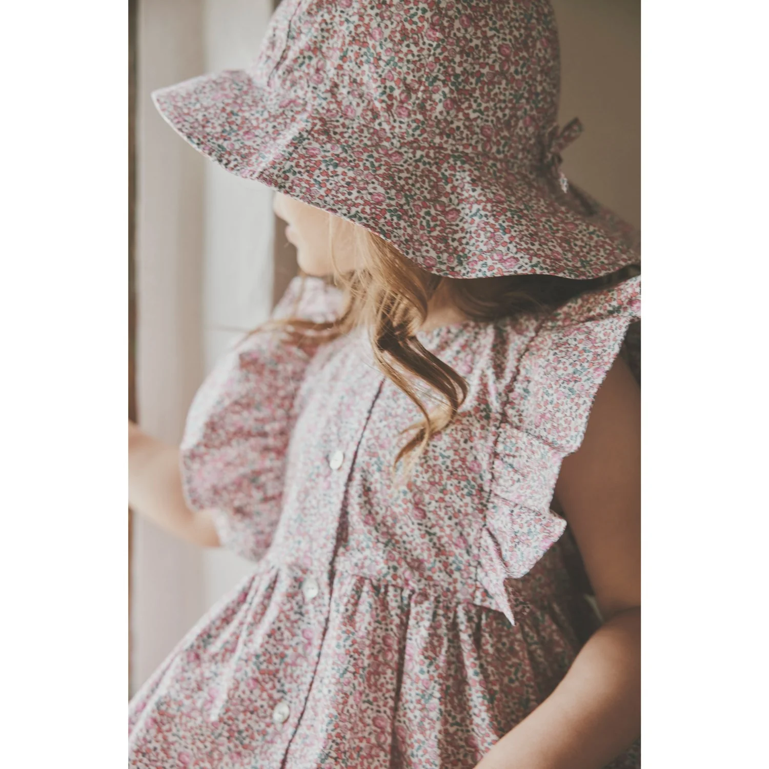Huttelihut Plumeria Summer Hat In Liberty Fabric - Image 2
