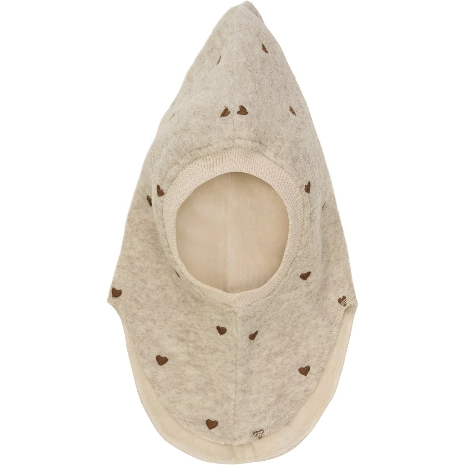 Huttelihut Sand Melange Balaclava All Over Emb. Wool