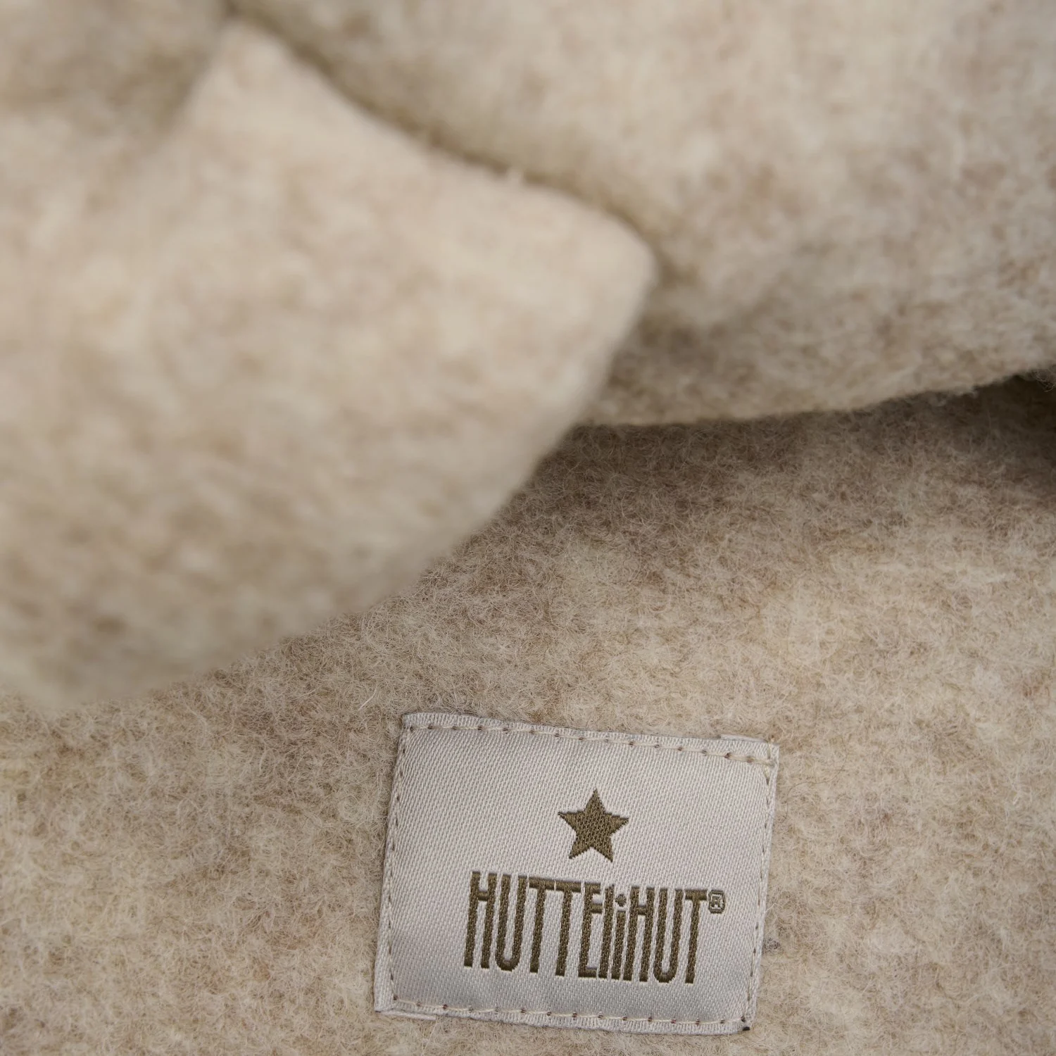 Huttelihut Sand Melange Balaclava Ears Wool - Image 2