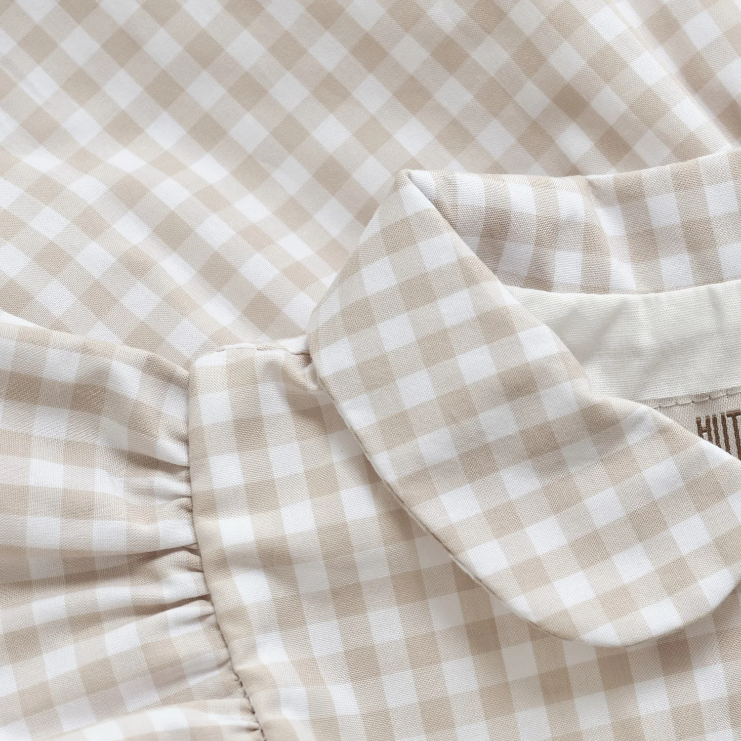 Huttelihut White Pepper Dress Ss Woven Check - Image 3