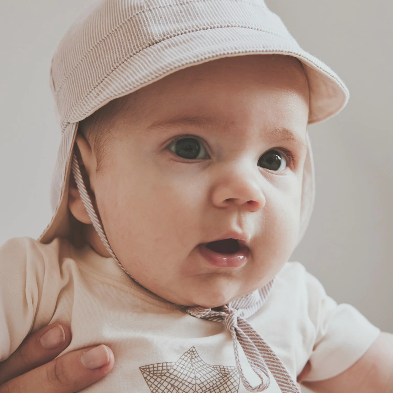 Huttelihut White Pepper Sun Hat Stripe - Upf 40+ - Image 2