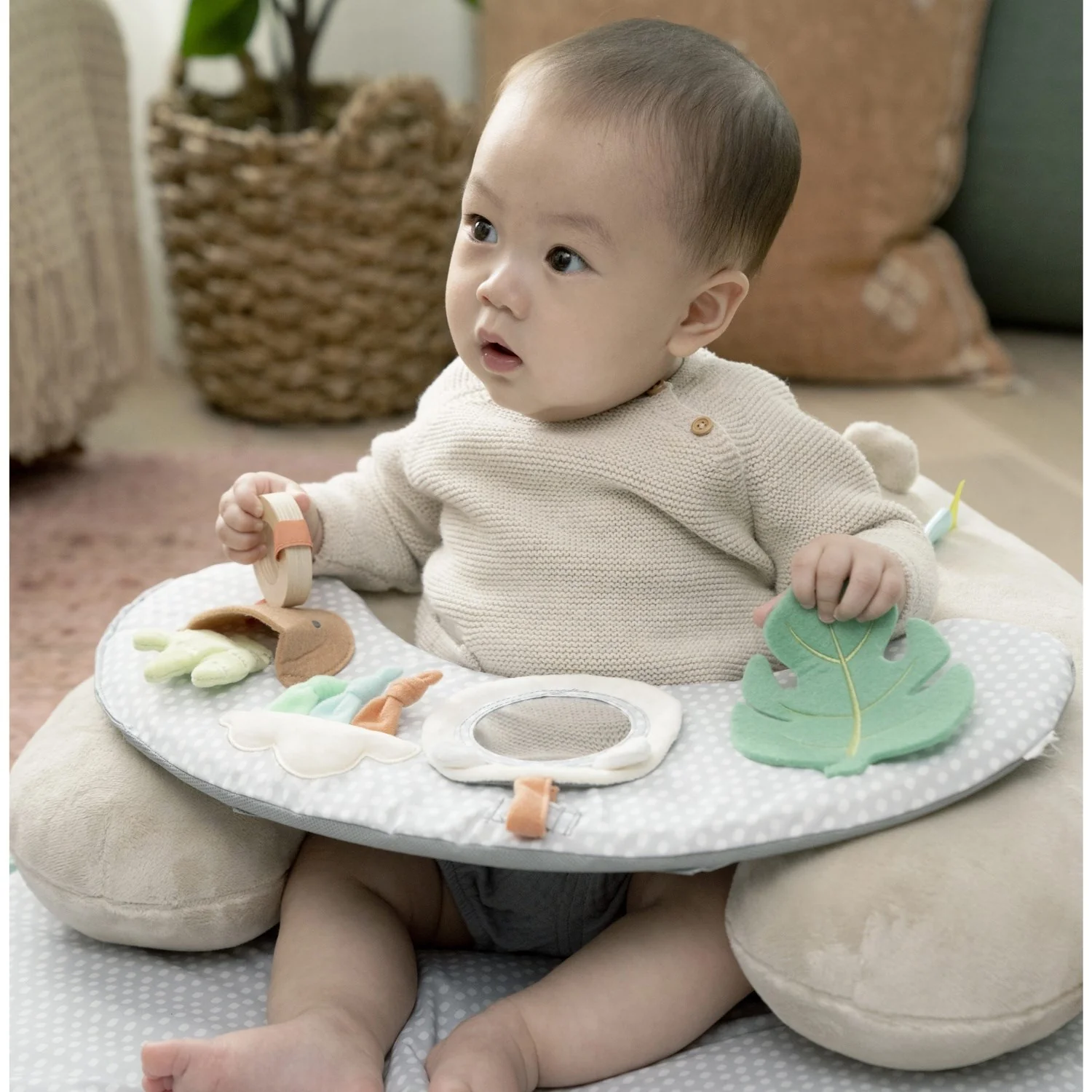Ingenuity Cozy Prop™ 4-In-1 Sit Up & Prop Activity Mat Nate™ - Image 6