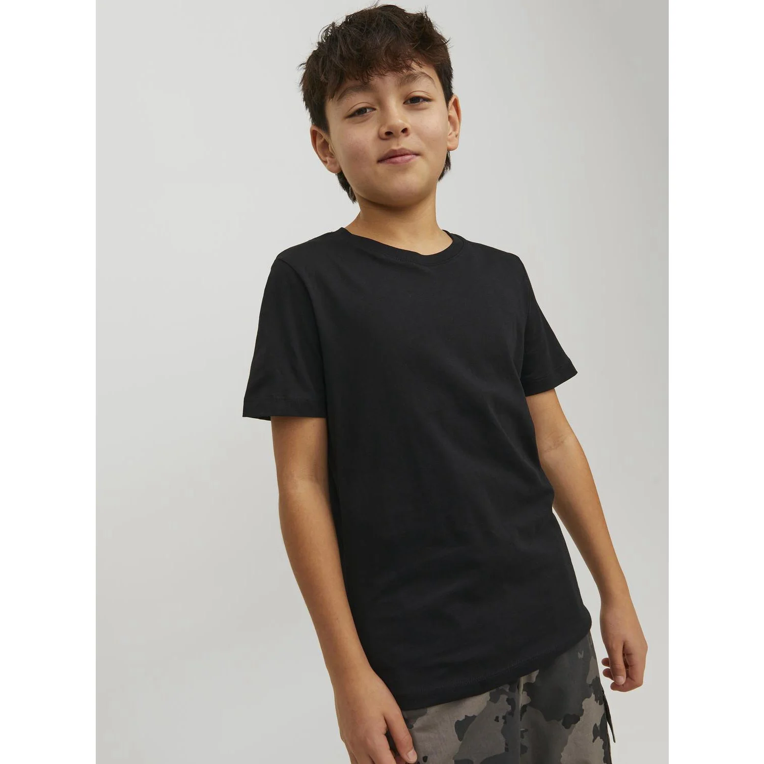 Jack & Jones Junior Black Jjeorganic Basic Tee Ss O-Neck Noos Jnr - Image 3
