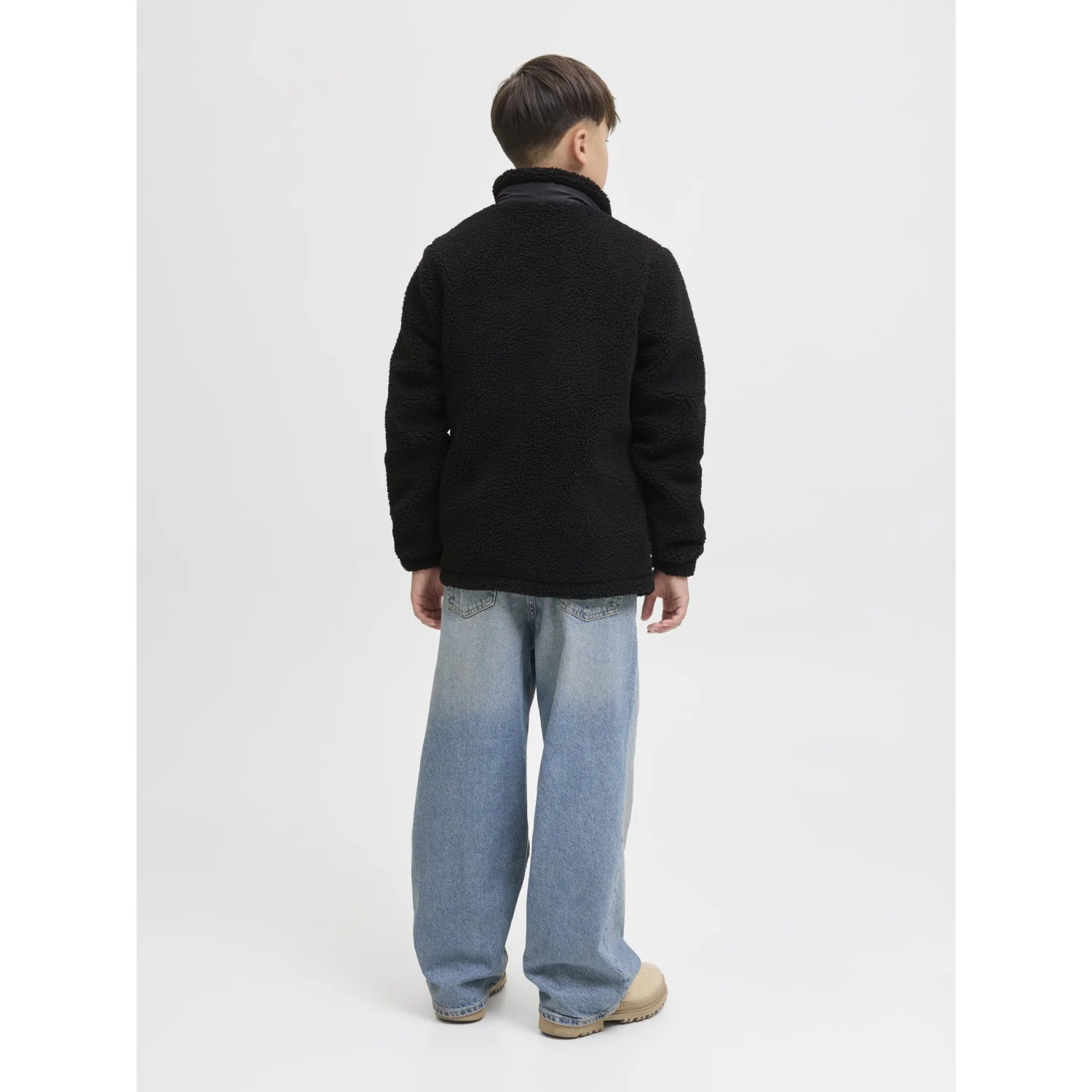 Jack & Jones Junior Black Jjesoho Teddy Jacket Sn Jnr - Image 4