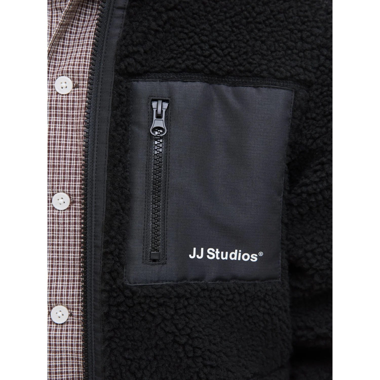 Jack & Jones Junior Black Jjesoho Teddy Jacket Sn Jnr - Image 5