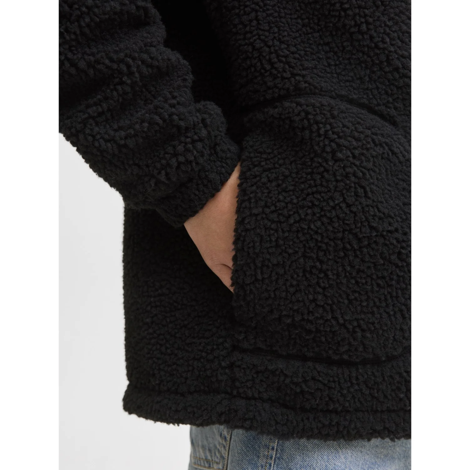 Jack & Jones Junior Black Jjesoho Teddy Jacket Sn Jnr - Image 6