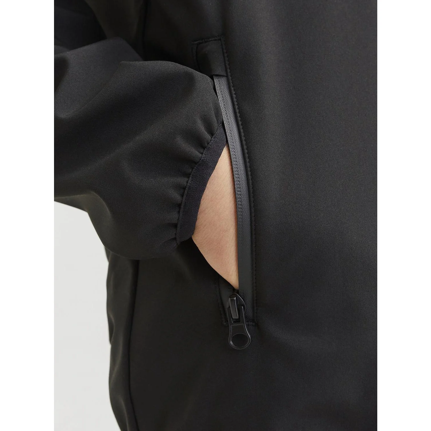 Jack & Jones Junior Black Jjetheo Softshell Jacket Noos Jnr - Image 4