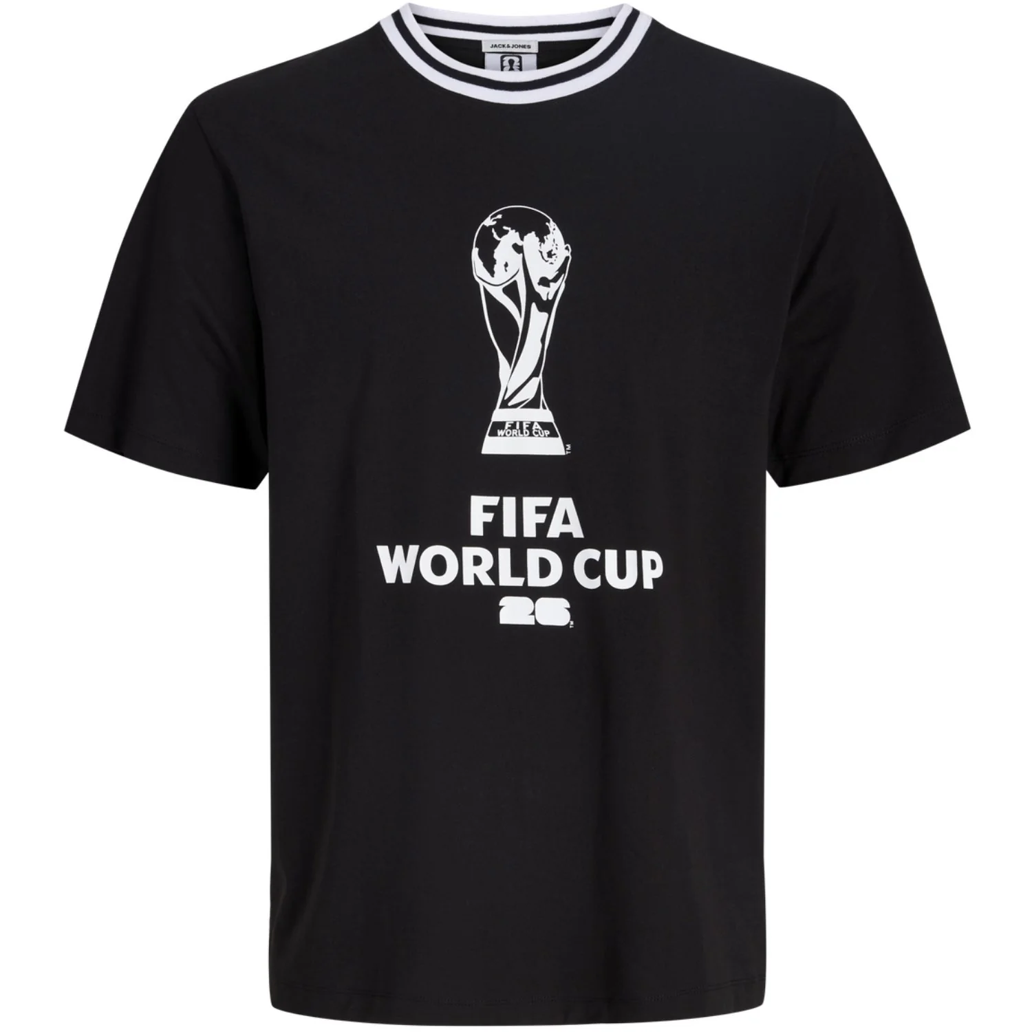 Jack & Jones Junior Black Jorfifa Tee Ss Crew Neck Styd Aw25 Jnr
