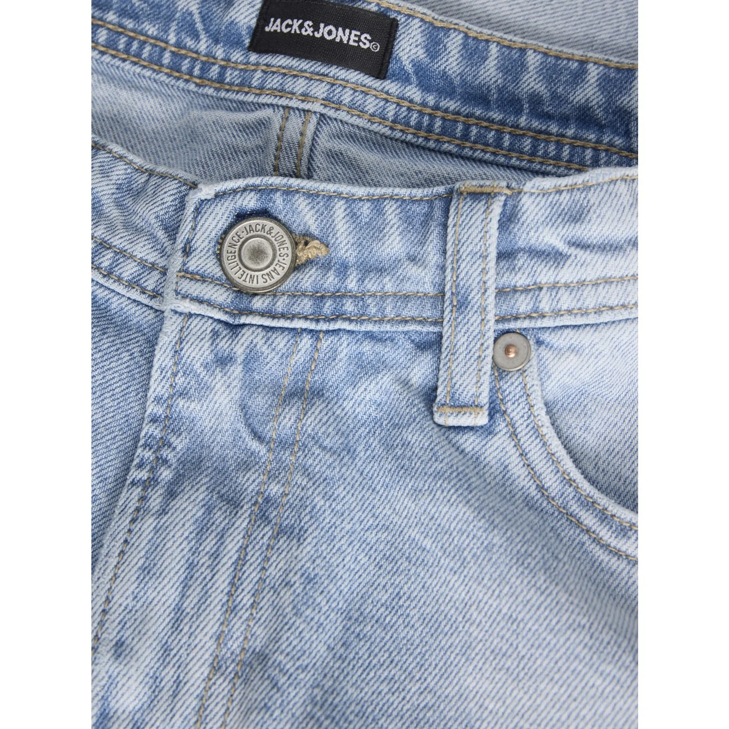 Jack & Jones Junior Blue Denim Jjidave Jjoriginal Sq 151 Sn Jnr - Image 2