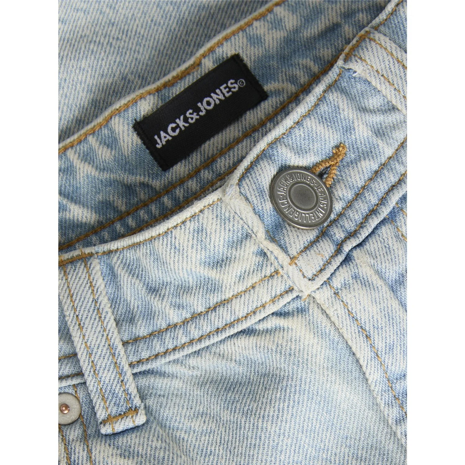 Jack & Jones Junior Blue Denim Jjiron Jjoriginal Shorts Sq 214 Sn Jnr - Image 2