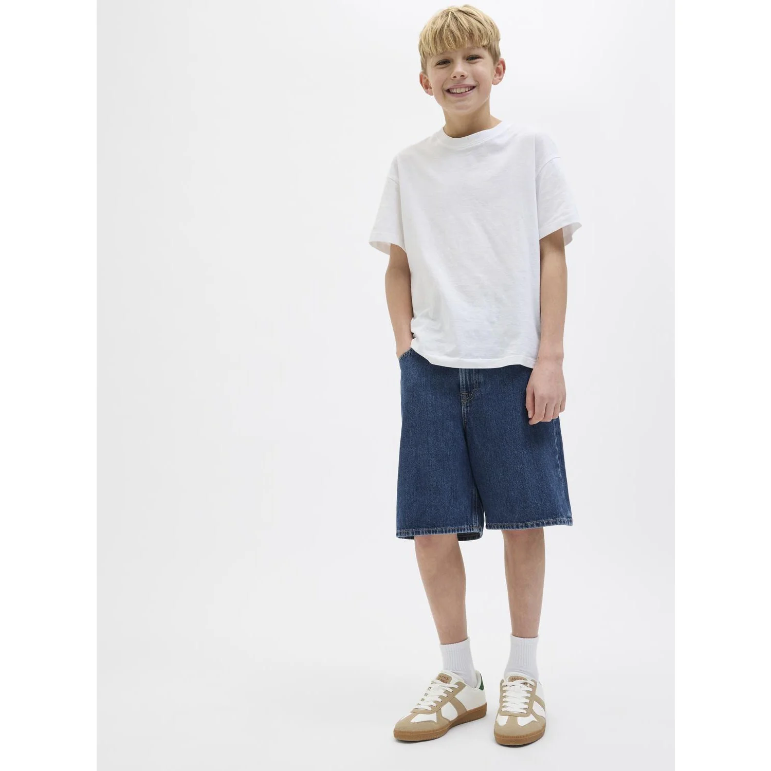 Jack & Jones Junior Blue Denim Jjitony Jjoriginal Shorts Akm 723 Sn Jnr - Image 2