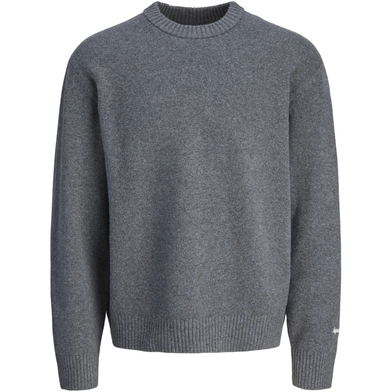 Jack & Jones Junior Dark Grey Melange Jornorrebro Knit Crew Neck Ln Jnr - Image 5