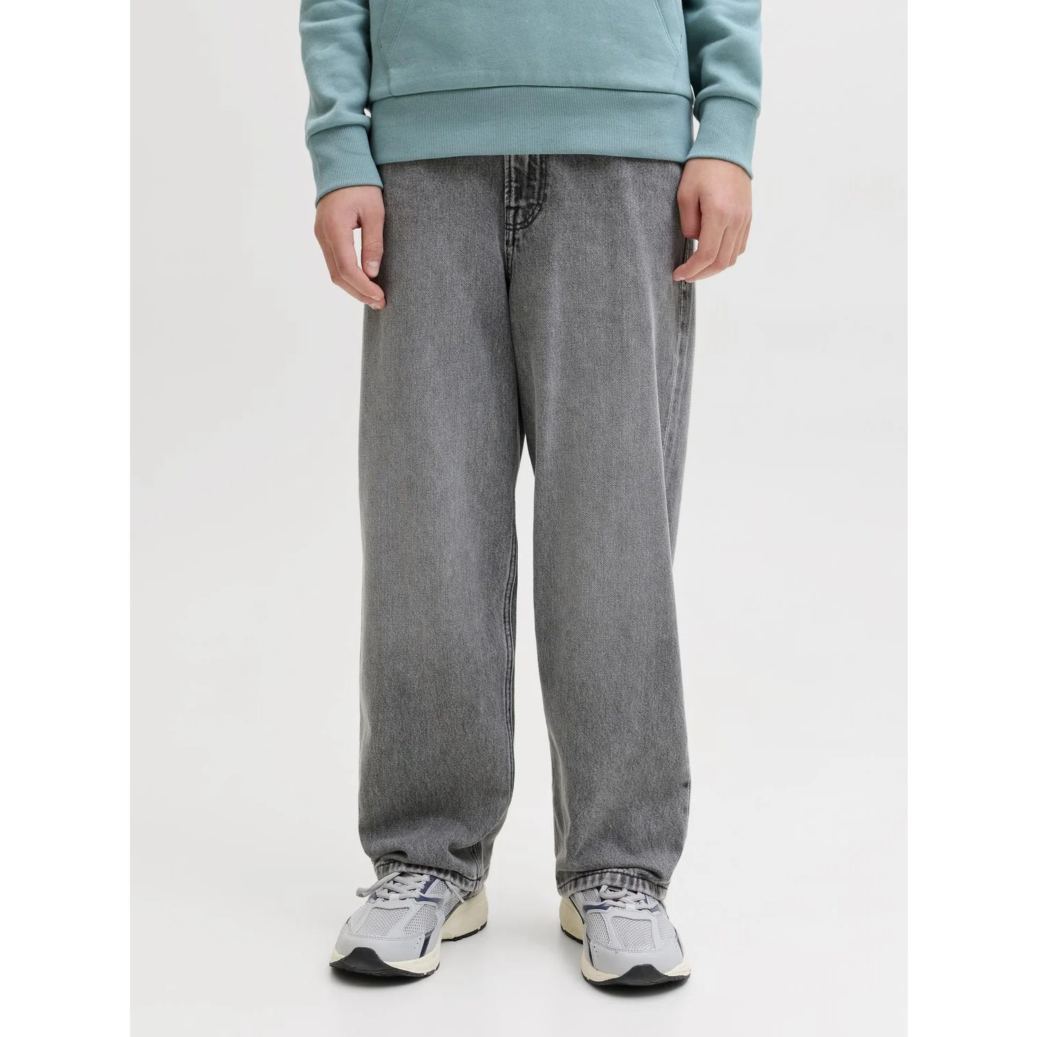 Jack & Jones Junior Grey Denim Jjialex Jjoriginal Akm 011 Jnr - Image 3