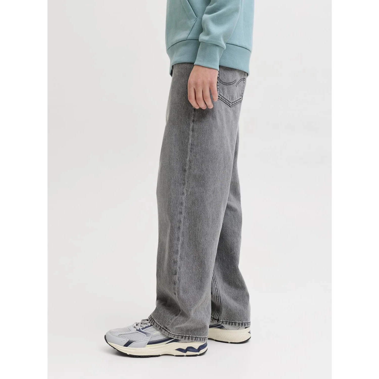 Jack & Jones Junior Grey Denim Jjialex Jjoriginal Akm 011 Jnr - Image 4