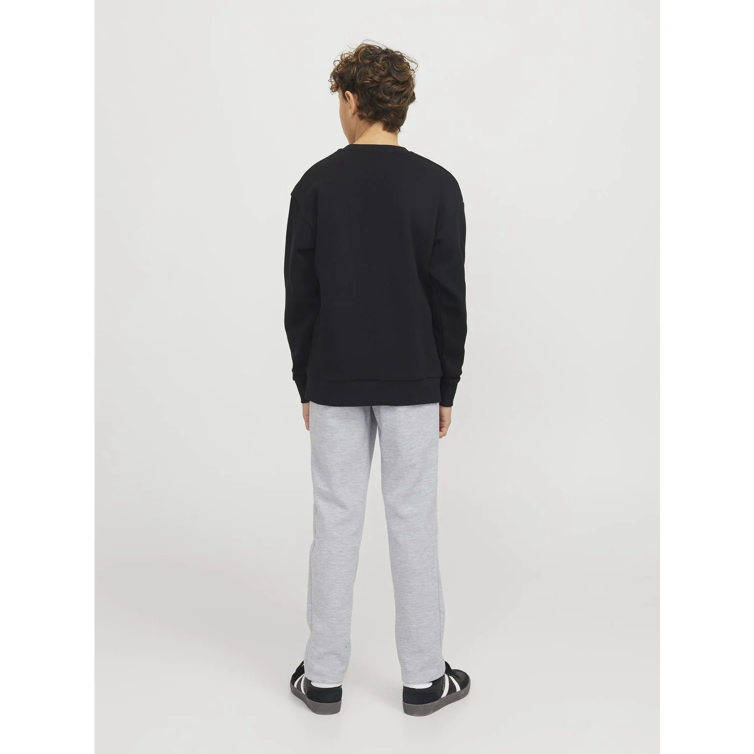 Jack & Jones Junior Light Grey Melange Jpstwill Jjfusion Sweat Pnts Nb Noos Jnr - Image 4