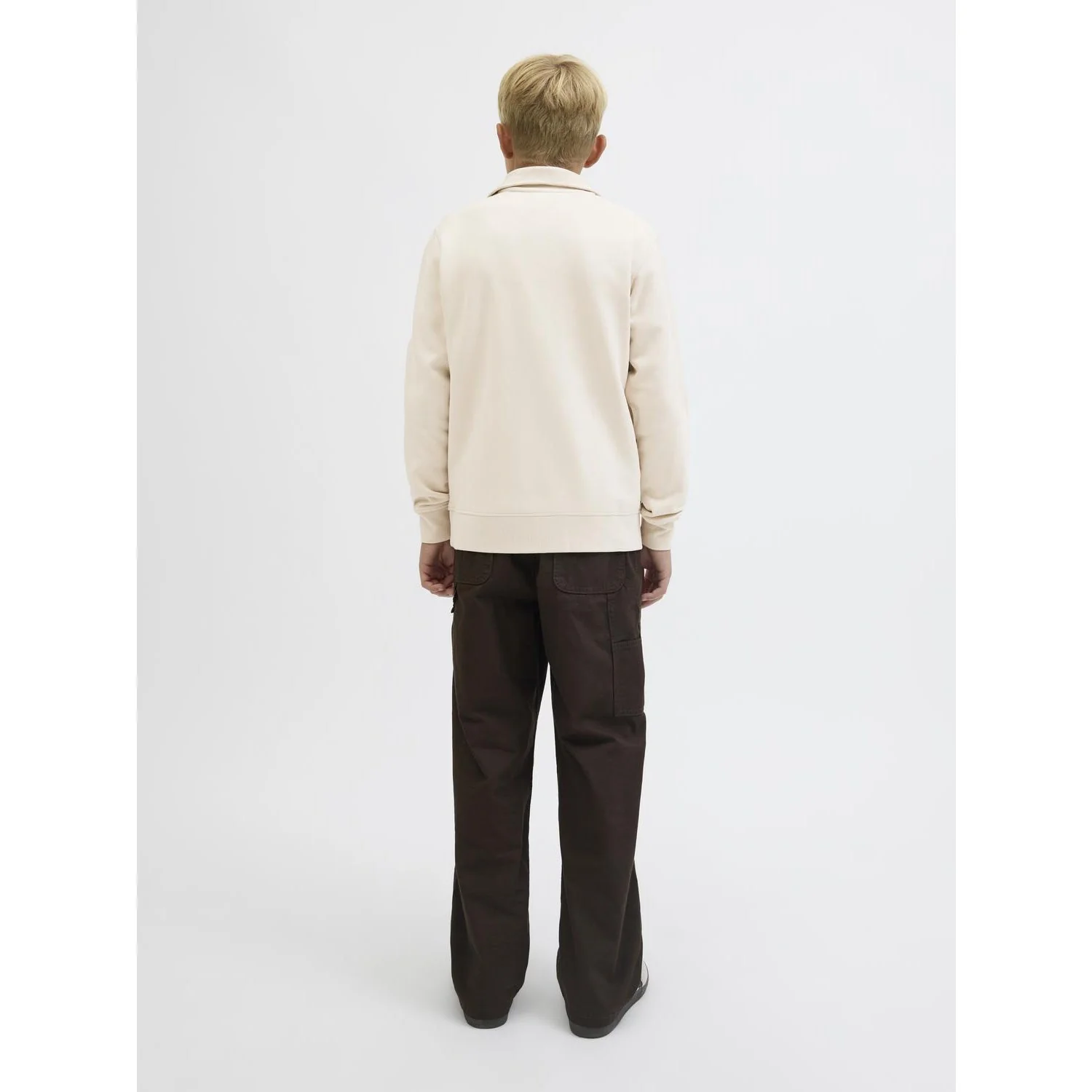 Jack & Jones Junior Moonbeam Jjesoho Sweat Quarter Zip Hn Noos Jnr - Image 5