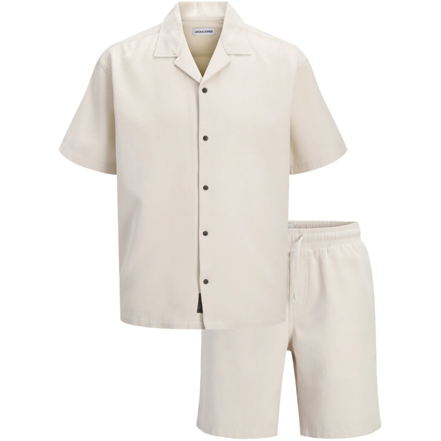 Jack & Jones Junior Moonbeam Jjglobal Waffle Resort Shirt Ss Mp Jnr