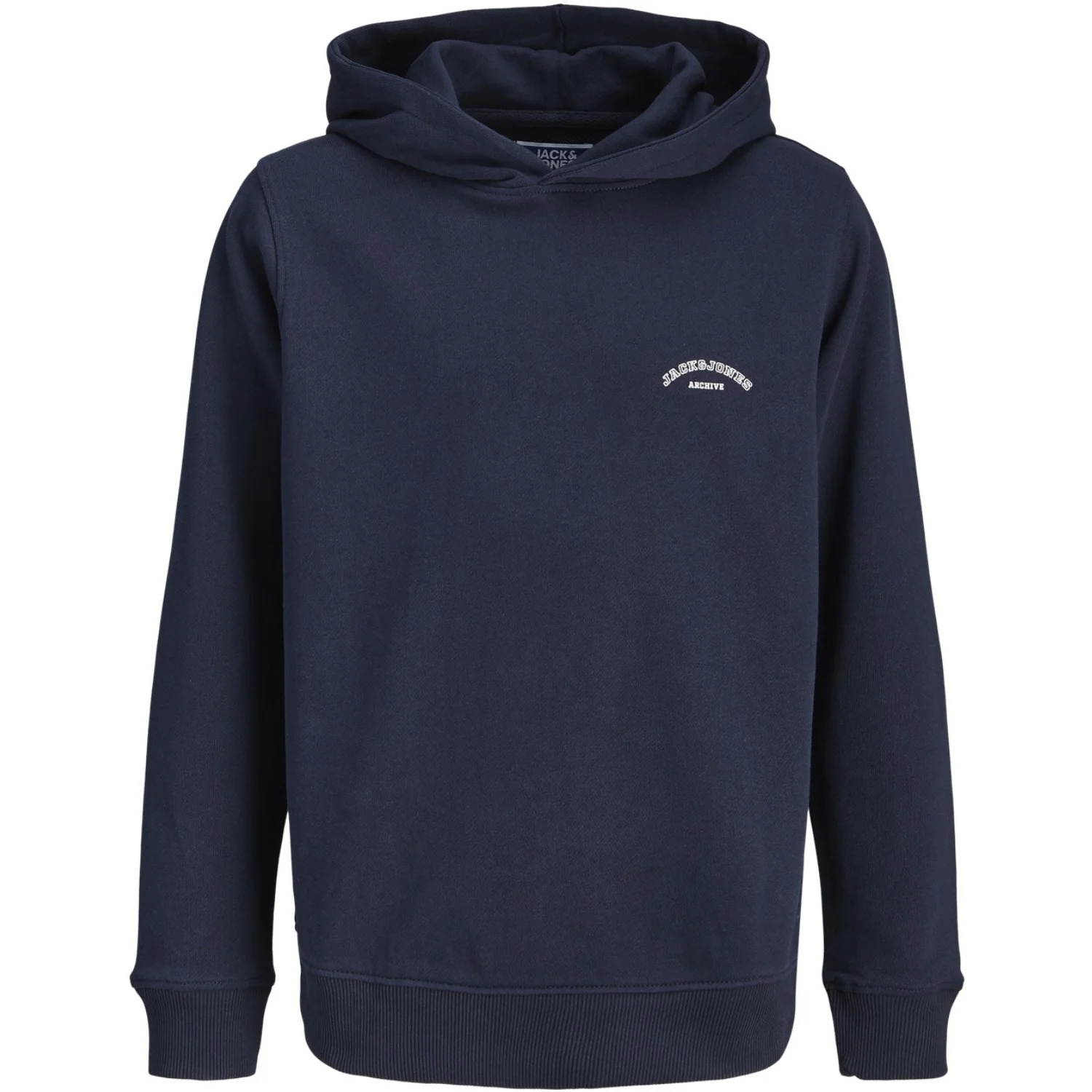 Jack & Jones Junior Navy Blazer Jjcollege Logo Sweat Hood Jnr