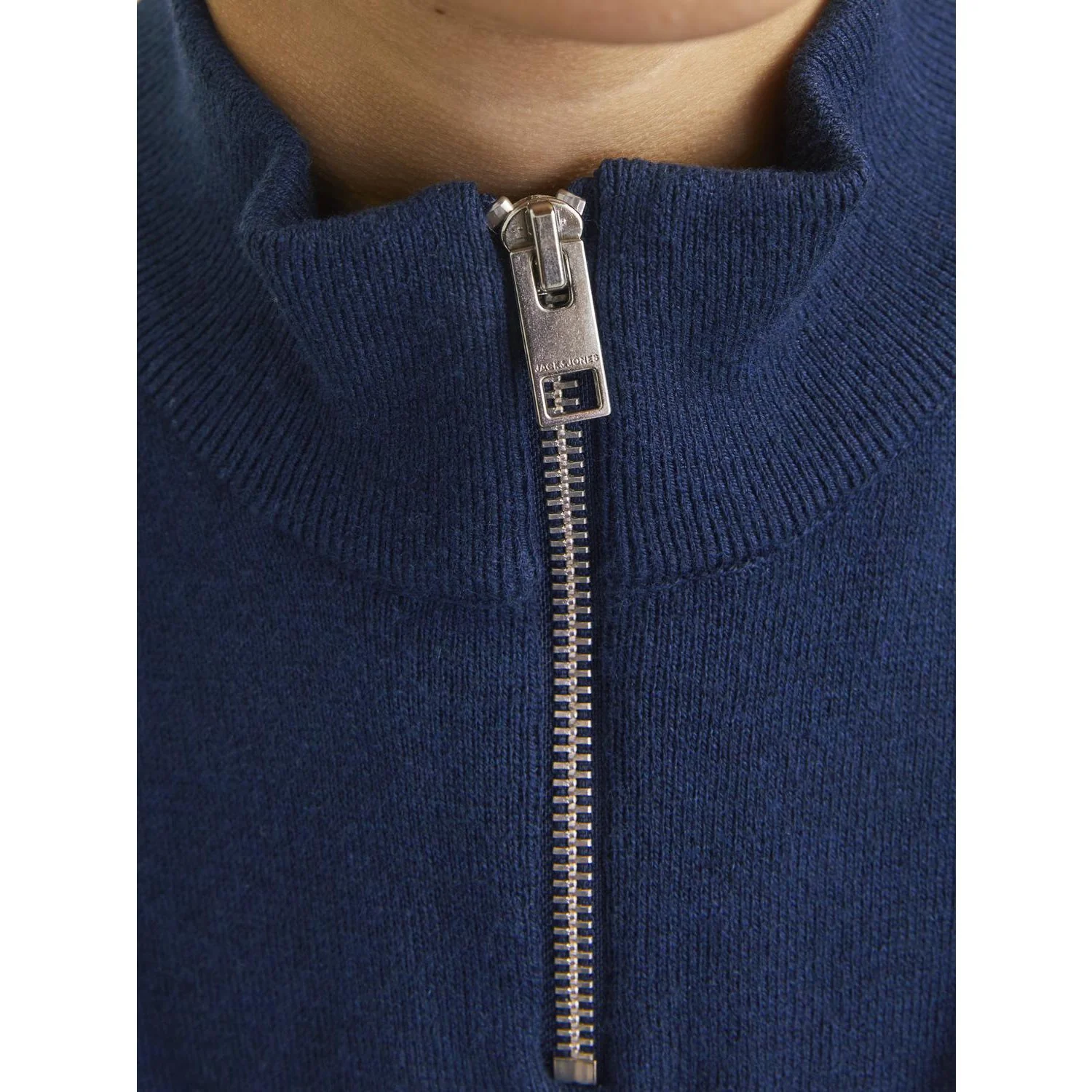 Jack & Jones Junior Navy Blazer Jjeemil Knit Half Zip Noos Jnr - Image 10