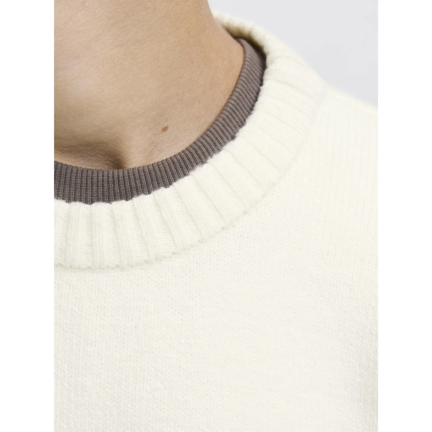 Jack & Jones Junior Sea Salt Jornorrebro Knit Crew Neck Ln Jnr - Image 6