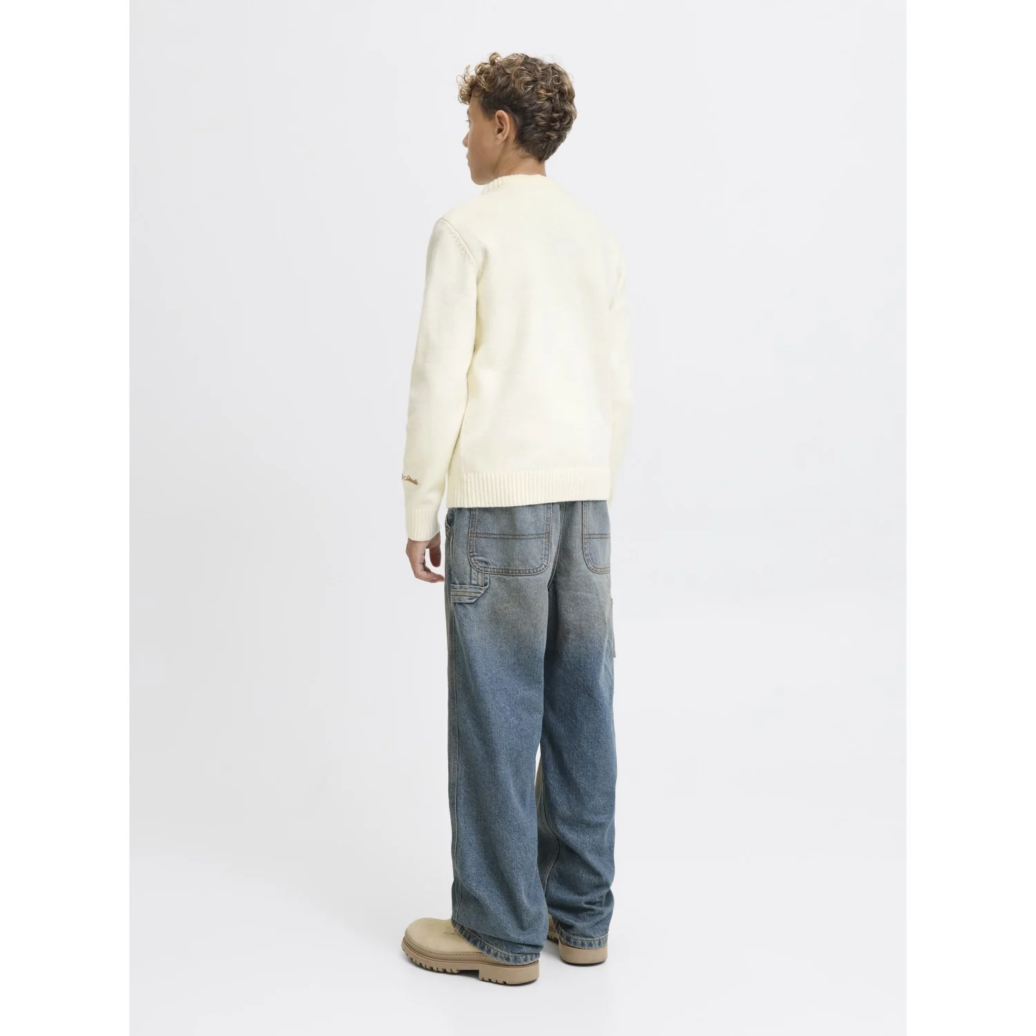 Jack & Jones Junior Sea Salt Jornorrebro Knit Crew Neck Ln Jnr - Image 7