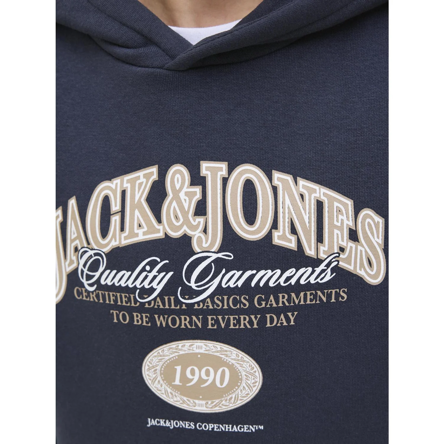 Jack & Jones Junior Sky Captain Jjari Branding Sweat Hood Jnr - Image 3