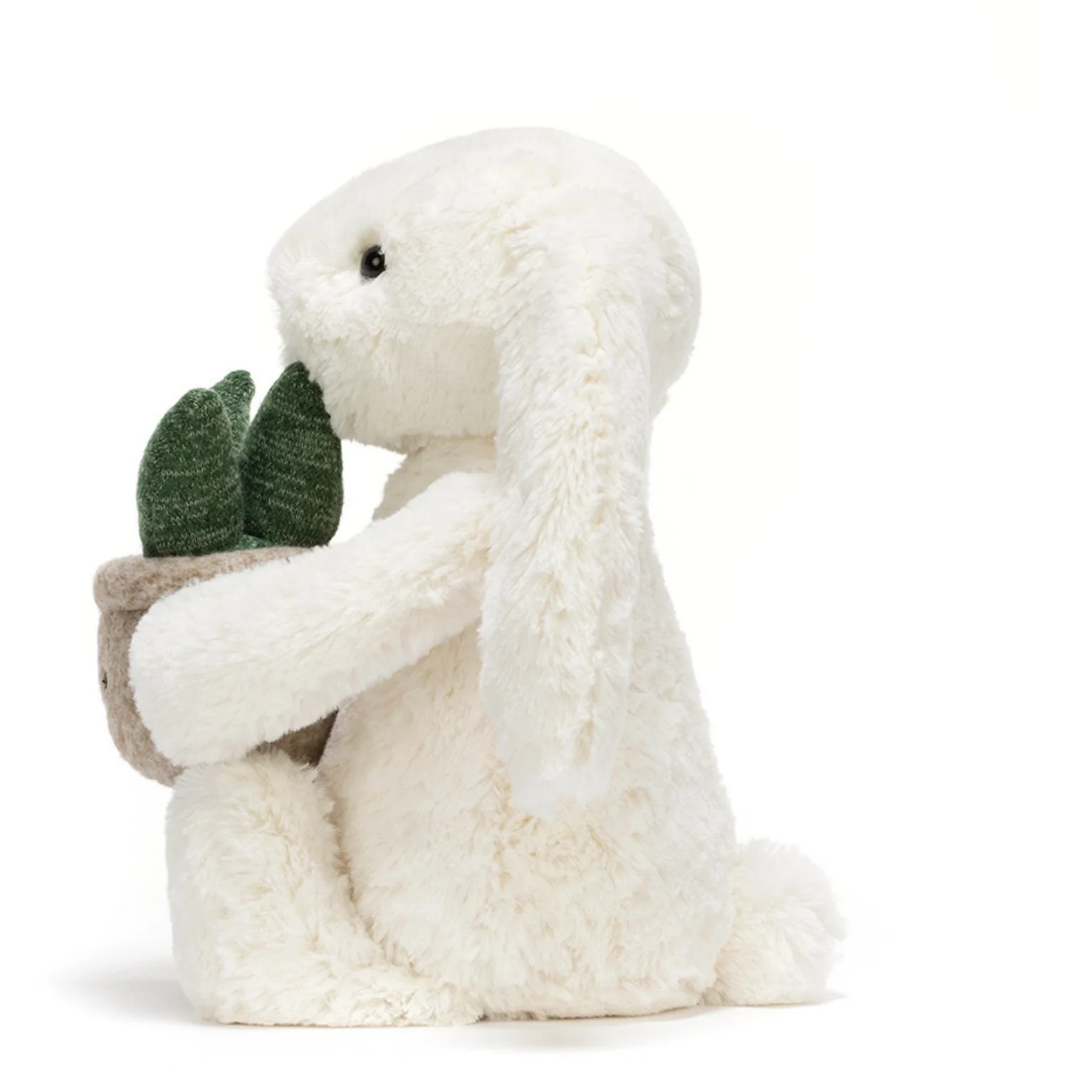 Jellycat Cream Bunny With Plant - Image 3