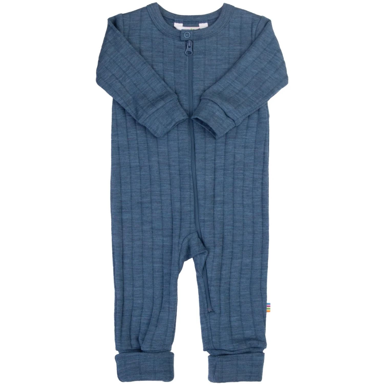 Joha Blue Melange Onesie 2-in-1 M. Fødder