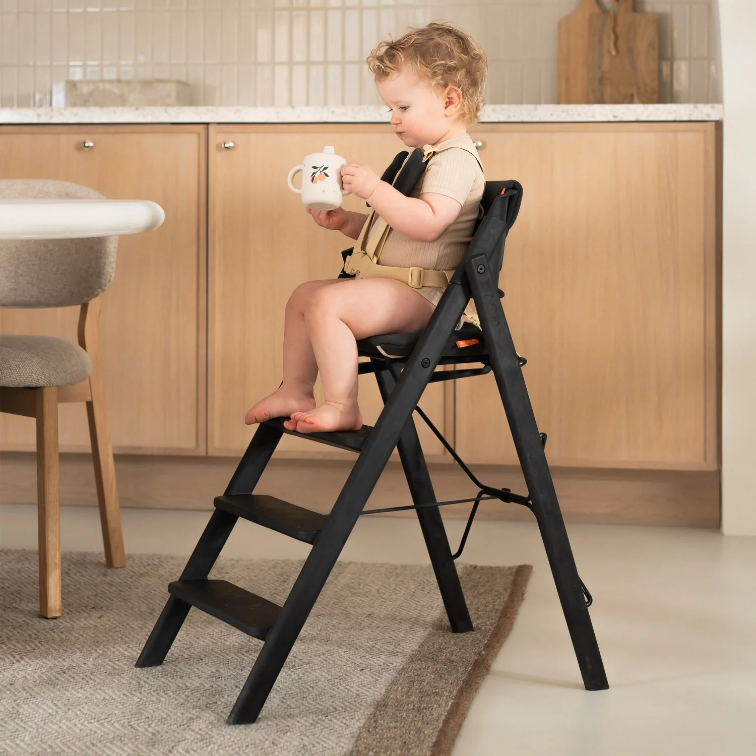 KAOS Charcoal Black KLAPP® Jr. Harness & Cushion Set - Image 2
