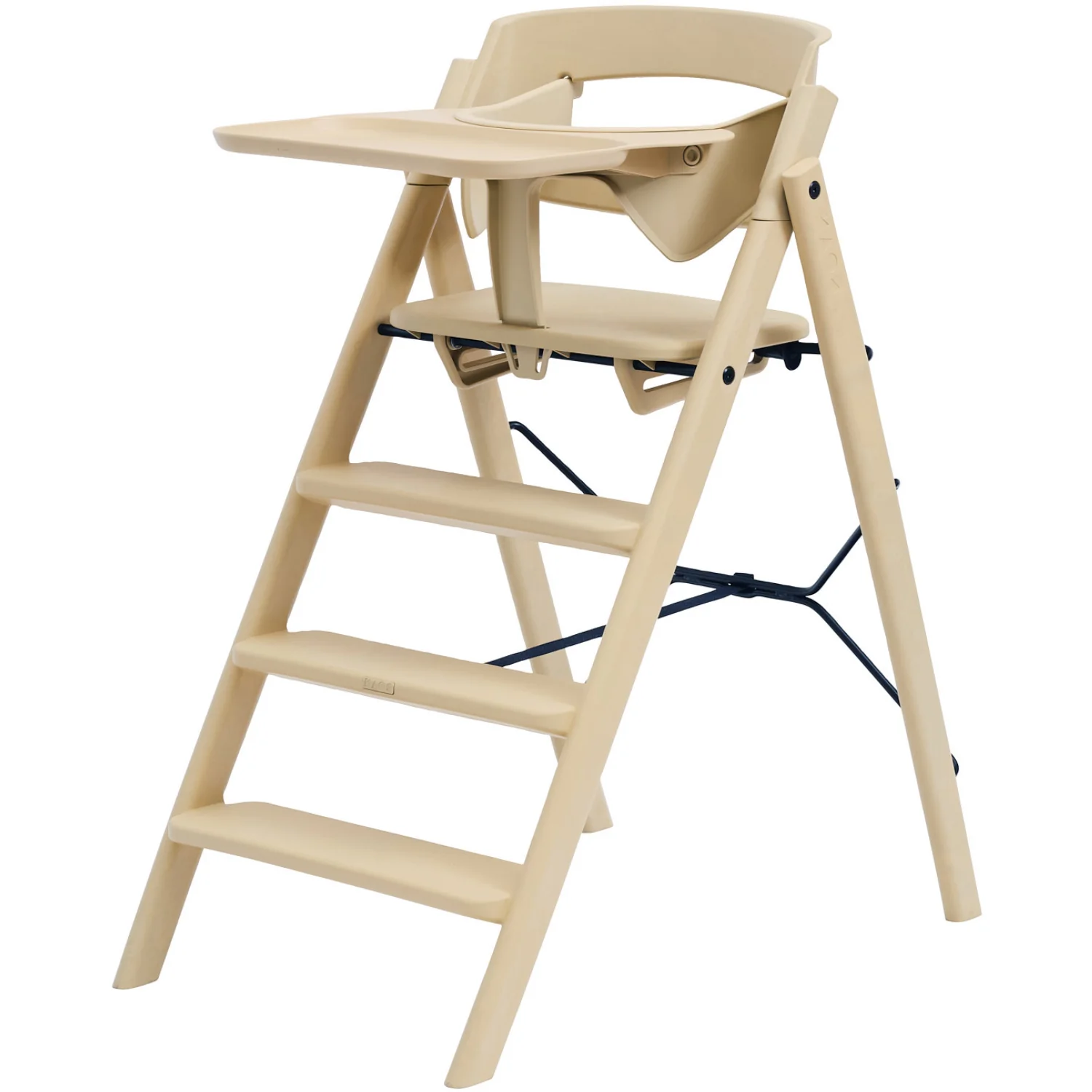 KAOS Desert Sand Klapp High Chair Recycled With KLAPP® Safety Rail & Tray Bundle - Image 4