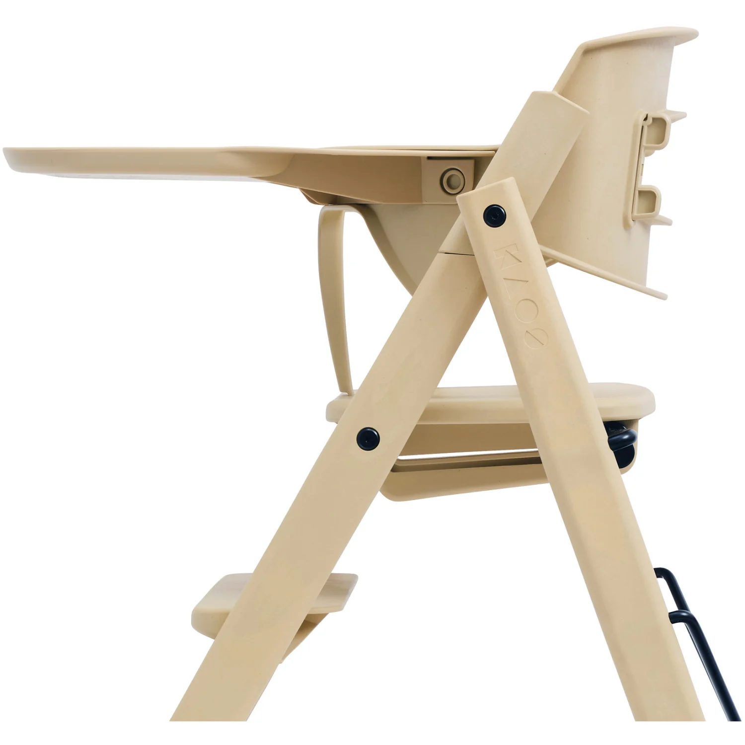 KAOS Desert Sand Klapp High Chair Recycled With KLAPP® Safety Rail & Tray Bundle - Image 5
