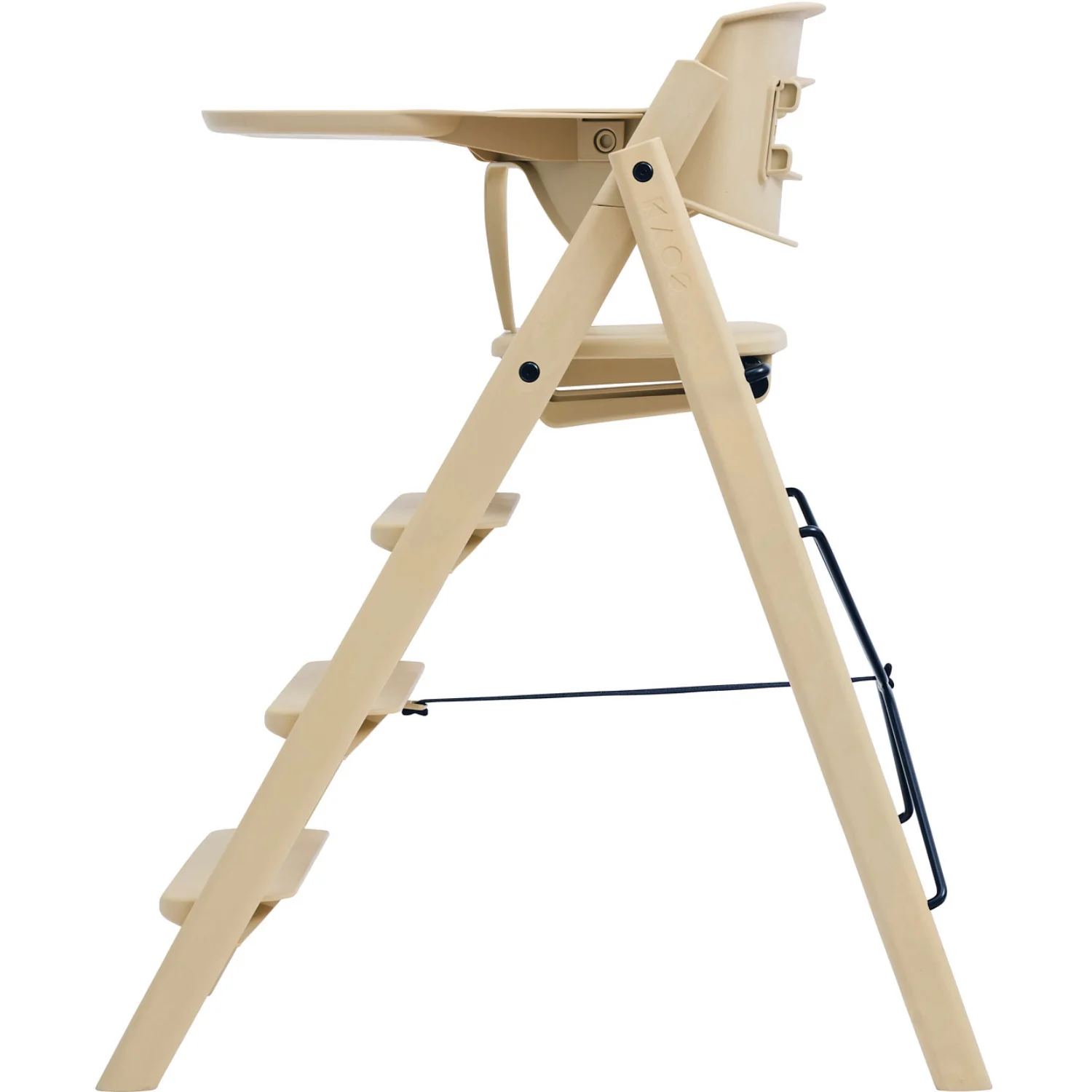KAOS Desert Sand Klapp High Chair Recycled With KLAPP® Safety Rail & Tray Bundle - Image 8