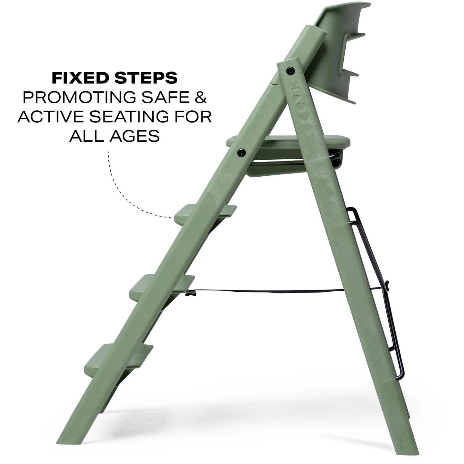 KAOS Mineral Green Klapp High Chair Recycled - Image 10