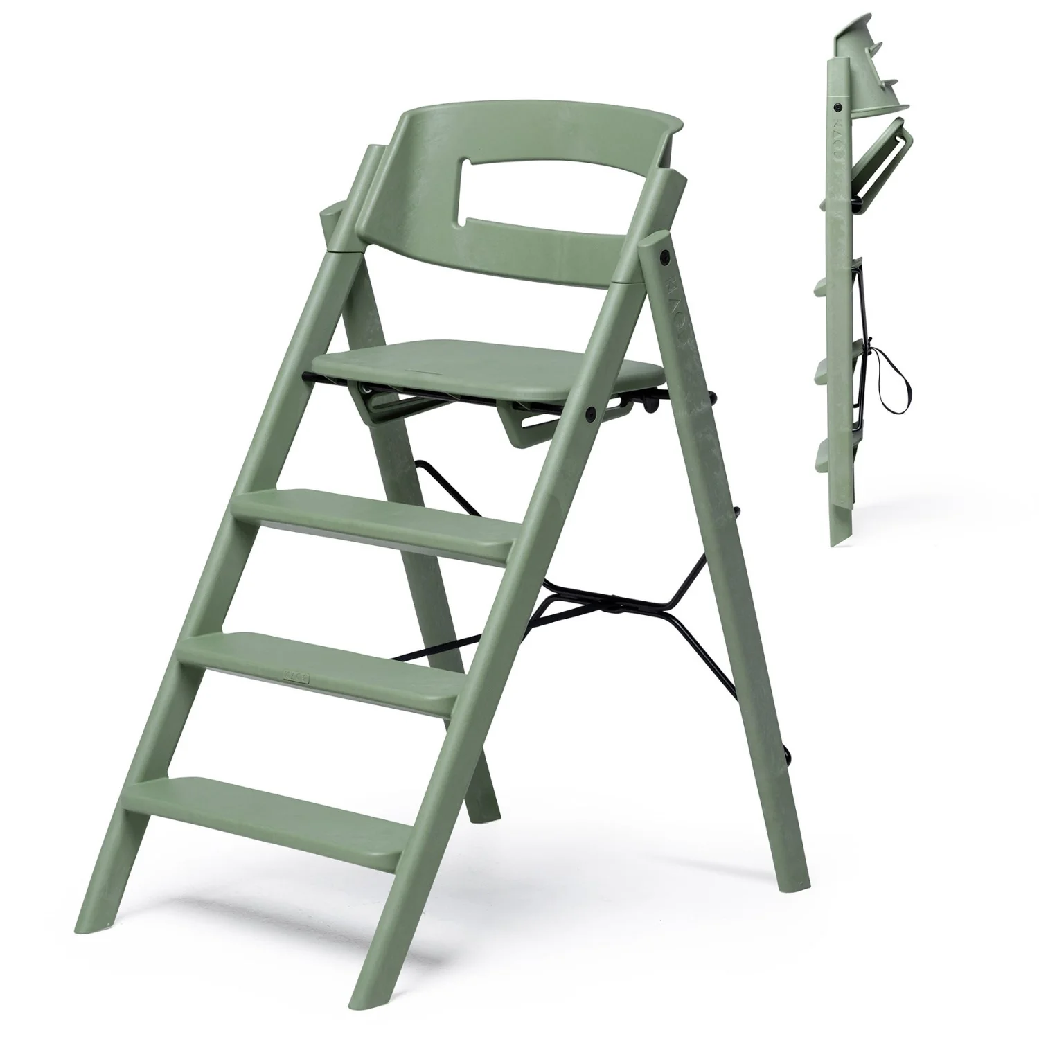 KAOS Mineral Green Klapp High Chair Recycled - Image 6