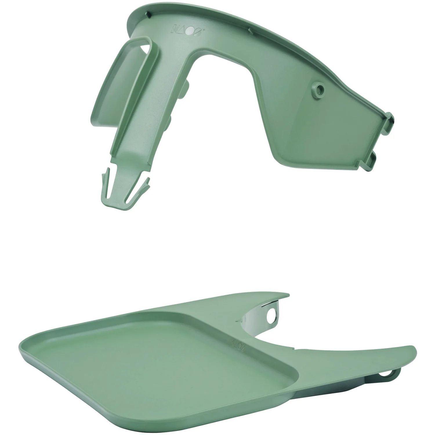 KAOS Mineral Green Klapp High Chair Recycled With KLAPP® Safety Rail & Tray Bundle - Image 15