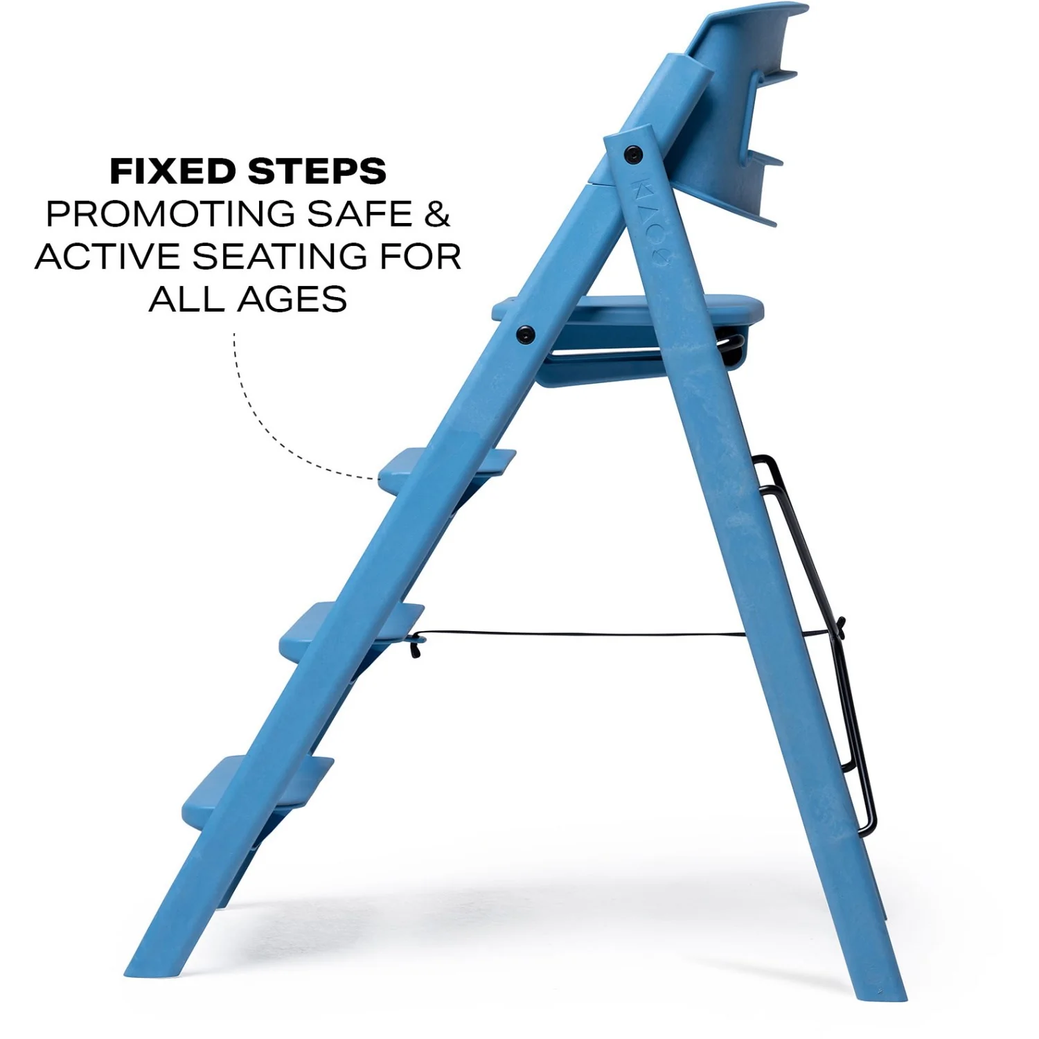 KAOS Swedish Blue Klapp High Chair Recycled - Image 7