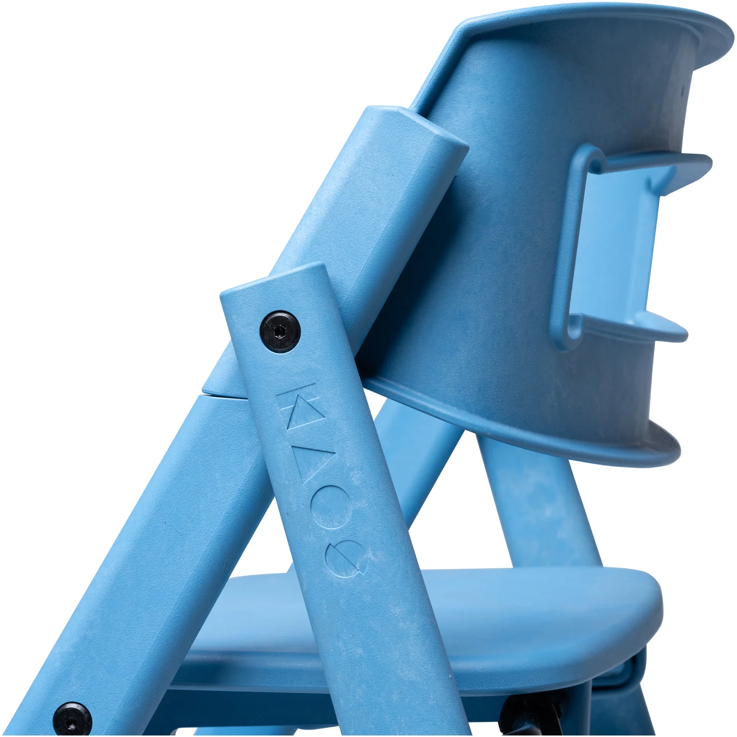 KAOS Swedish Blue Klapp High Chair Recycled With KLAPP® Safety Rail & Tray Bundle - Image 5