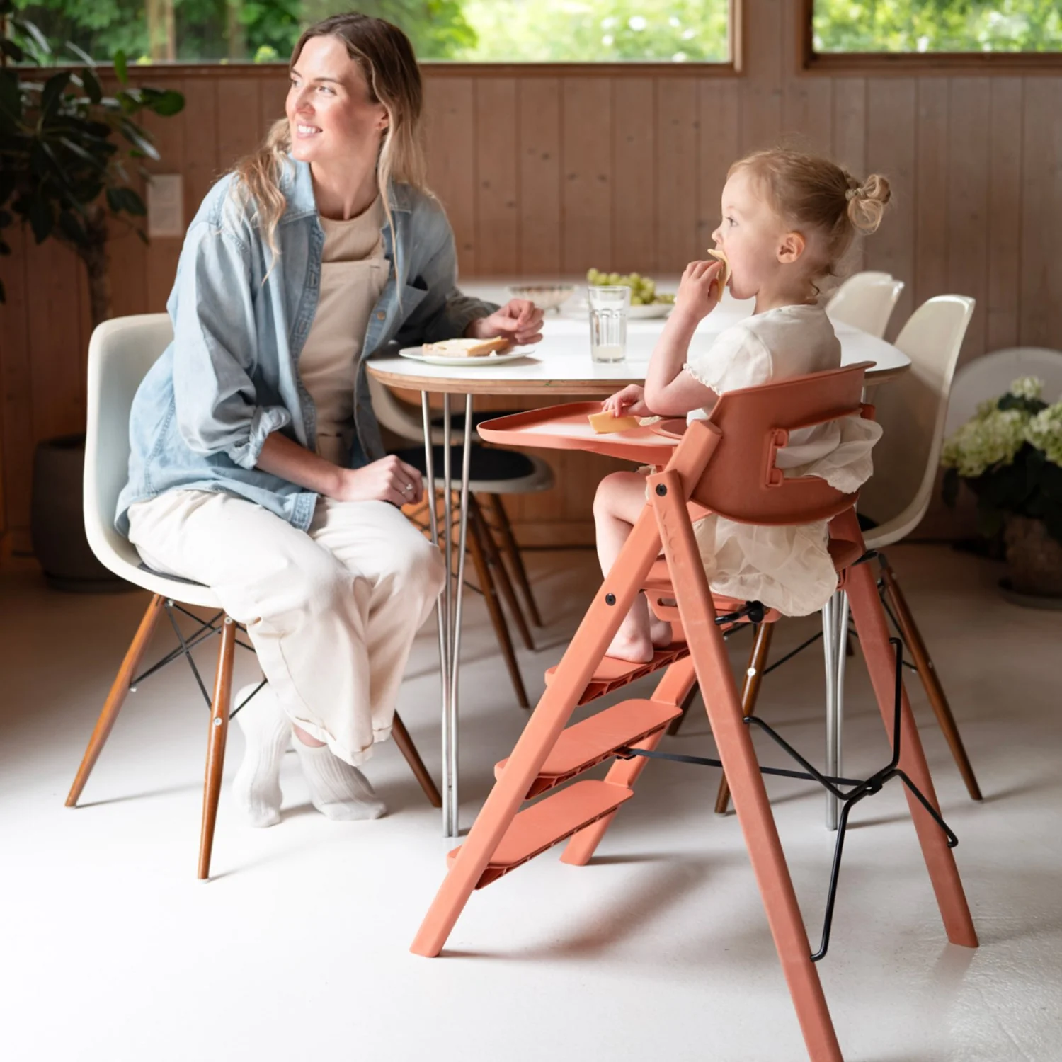 KAOS Terracotta Pink KLAPP® Safety Rail & Tray - Image 2