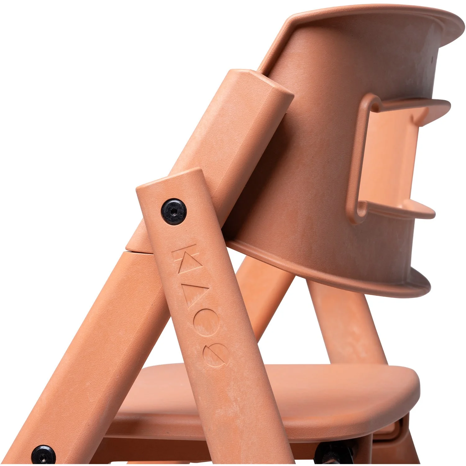 KAOS Terracotta Pink Klapp High Chair Recycled - Image 10