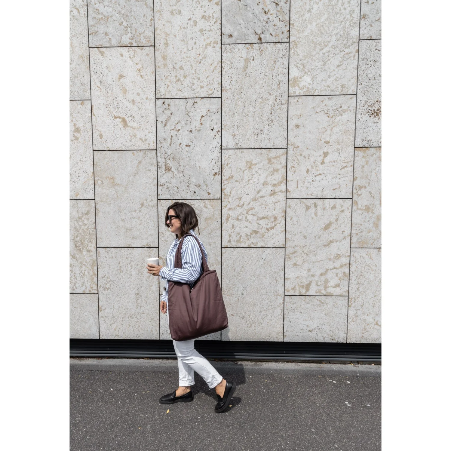 KAS Kopenhagen Brown Kas Multi Purpose Tote With Fold - Image 5
