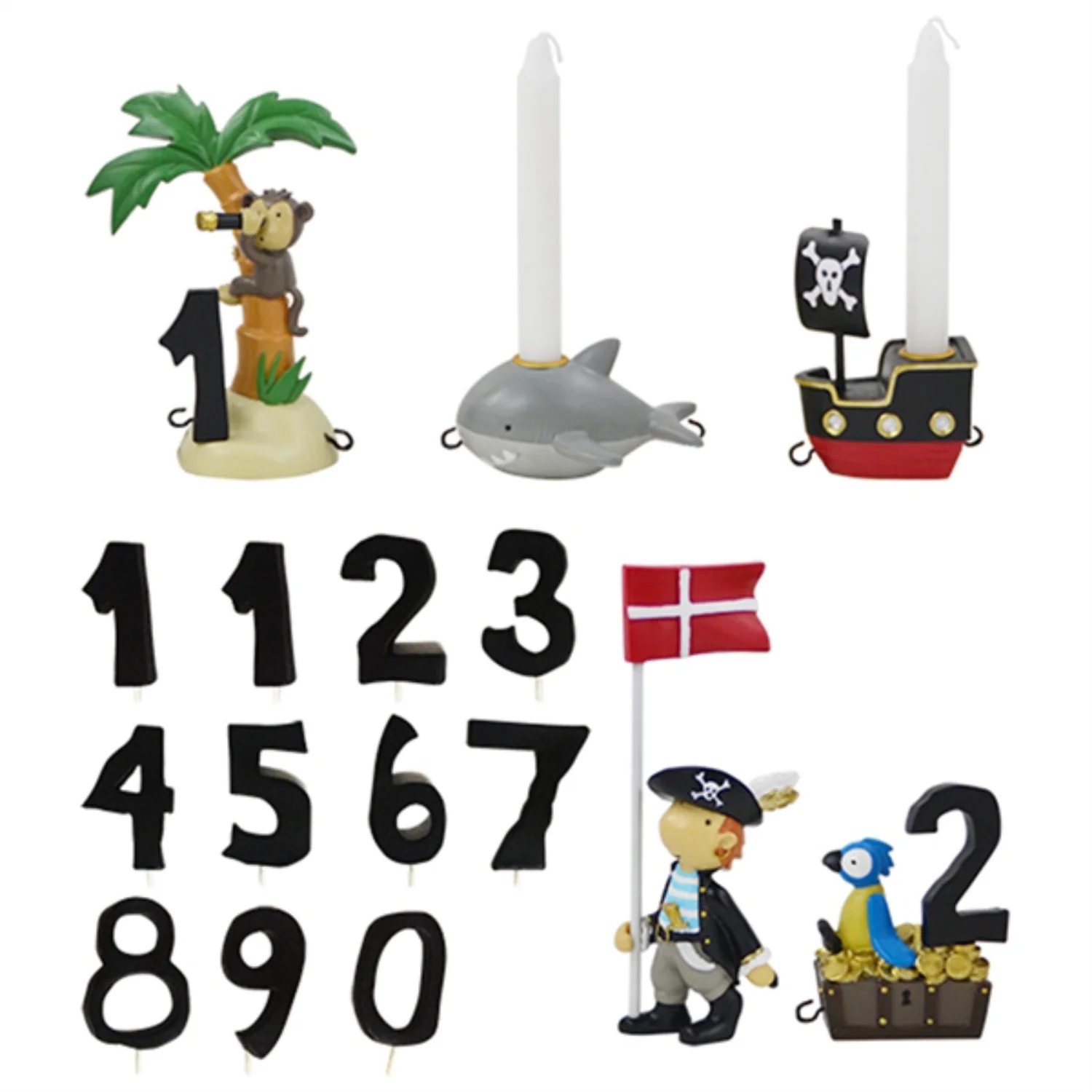 Kids by Friis Fødselsdagstog, Pirater M. 11 Tal - Image 3