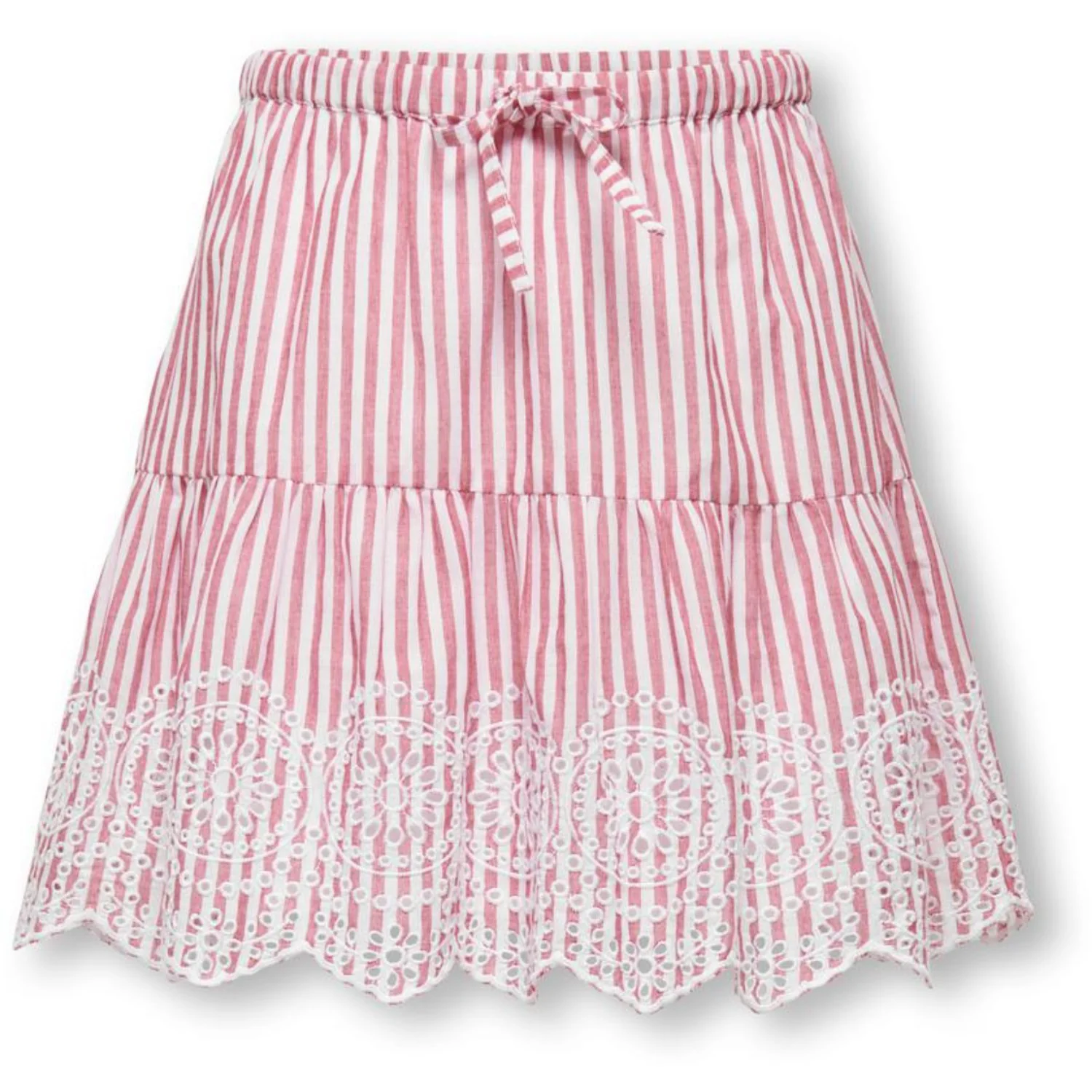 kids ONLY Barbados Cherry Cloud Dancer Kogbondi Life Emb Skirt Wvn
