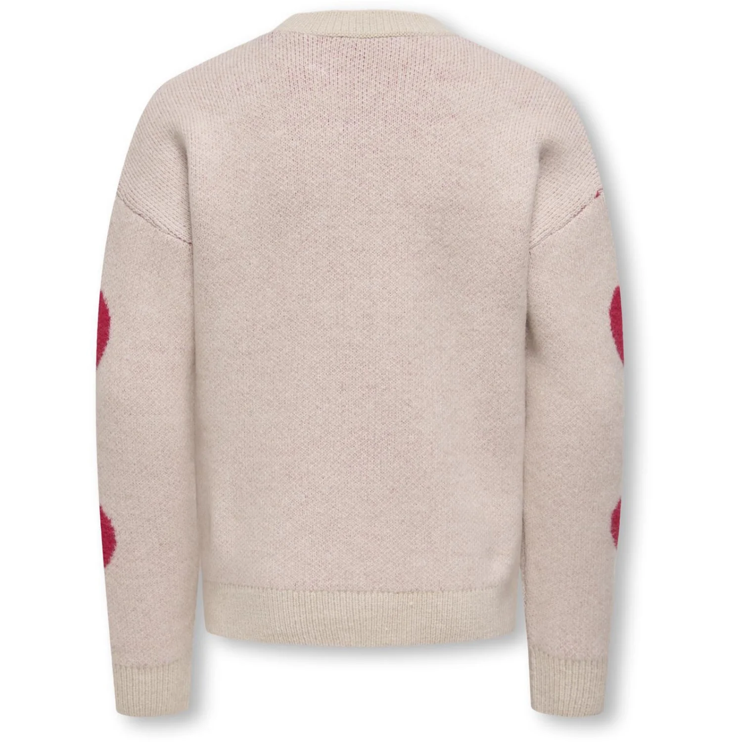 kids ONLY Birch Salsa Hearts Kognaja L/S Flower Pullover Knt - Image 2