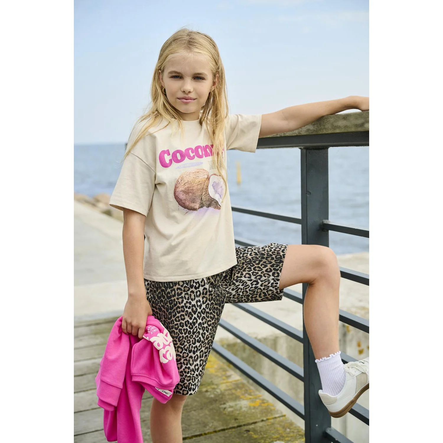 kids ONLY Black Leo Sandra Printed Shorts - Image 2