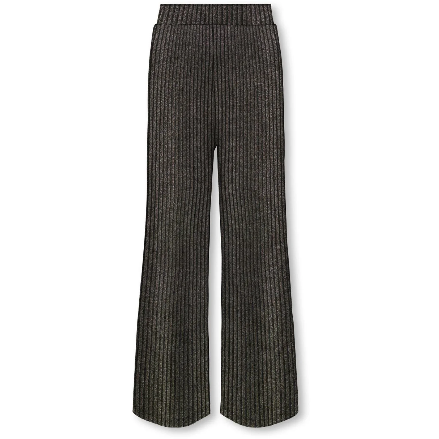kids ONLY Black Lurex Light Gold/Silver/Wide Stripe Kogqueen Glitter Pants Bf Jrs - Image 2