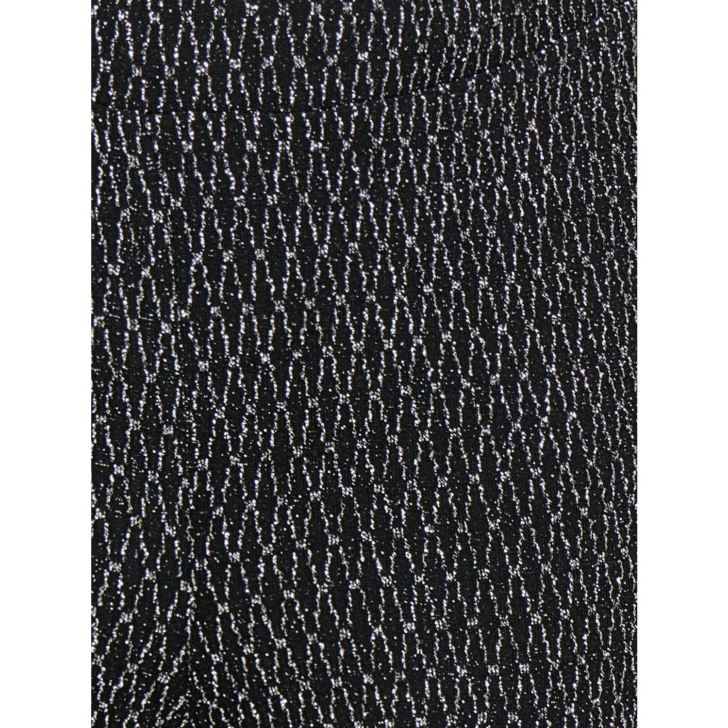 kids ONLY Black Lurex Silver/Harlekin Kogqueen Glitter Pants Bf Jrs - Image 2