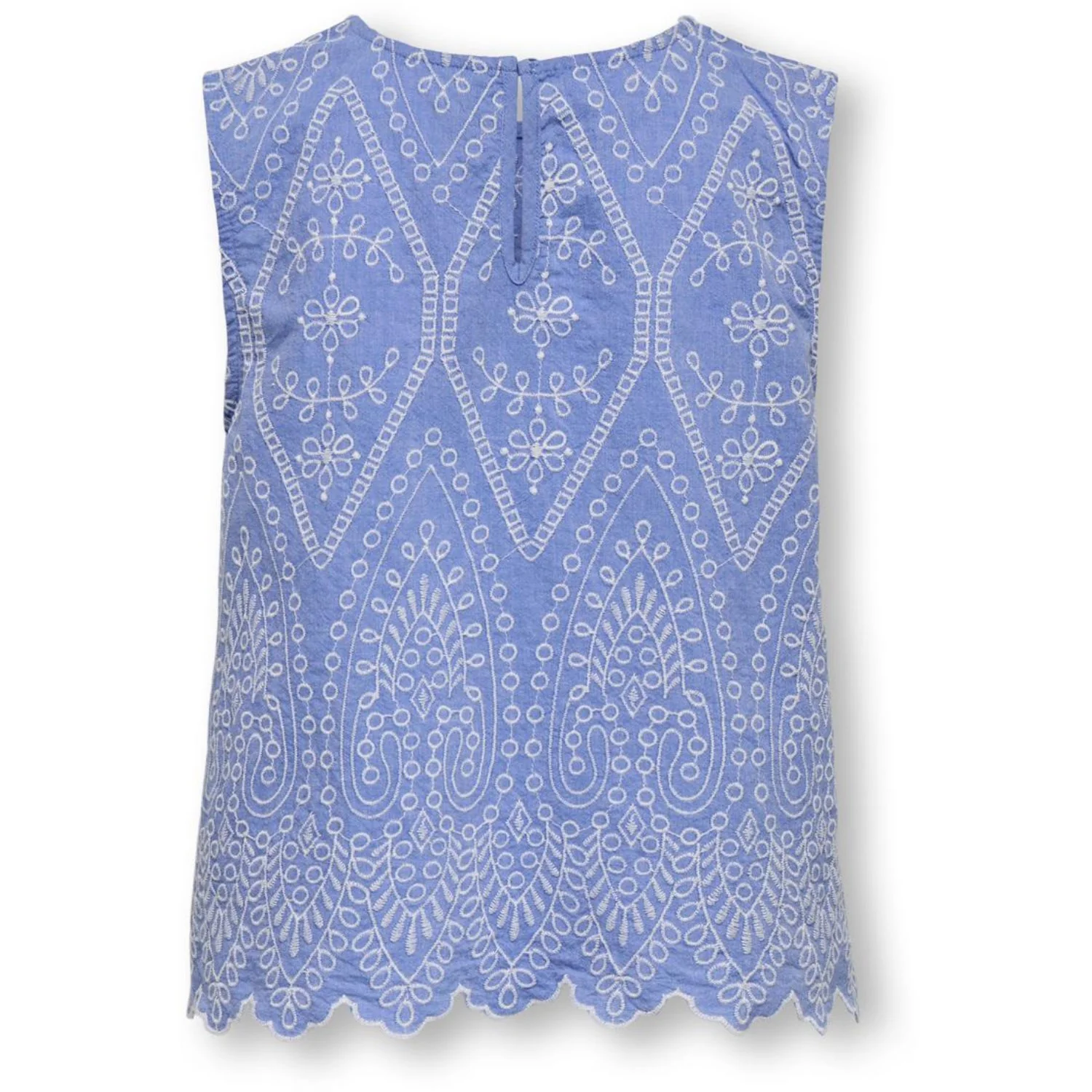 kids ONLY Blue Bonnet Bright White Emb Kogtulum Emb Sl Top Wvn - Image 3