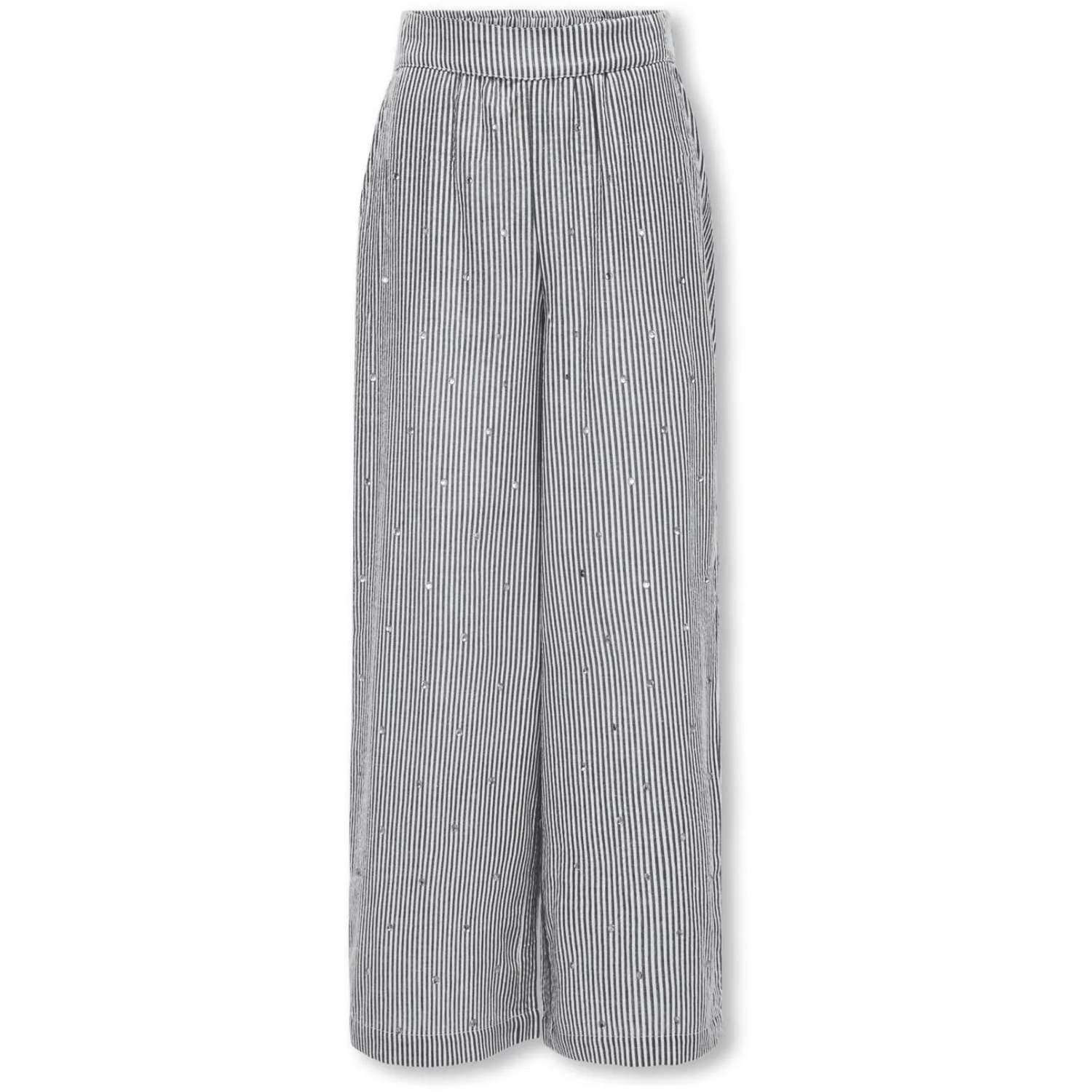 kids ONLY Bright White Naval Academy Kogsiv-Smilla Life Ls Rhinest. Pants Cp