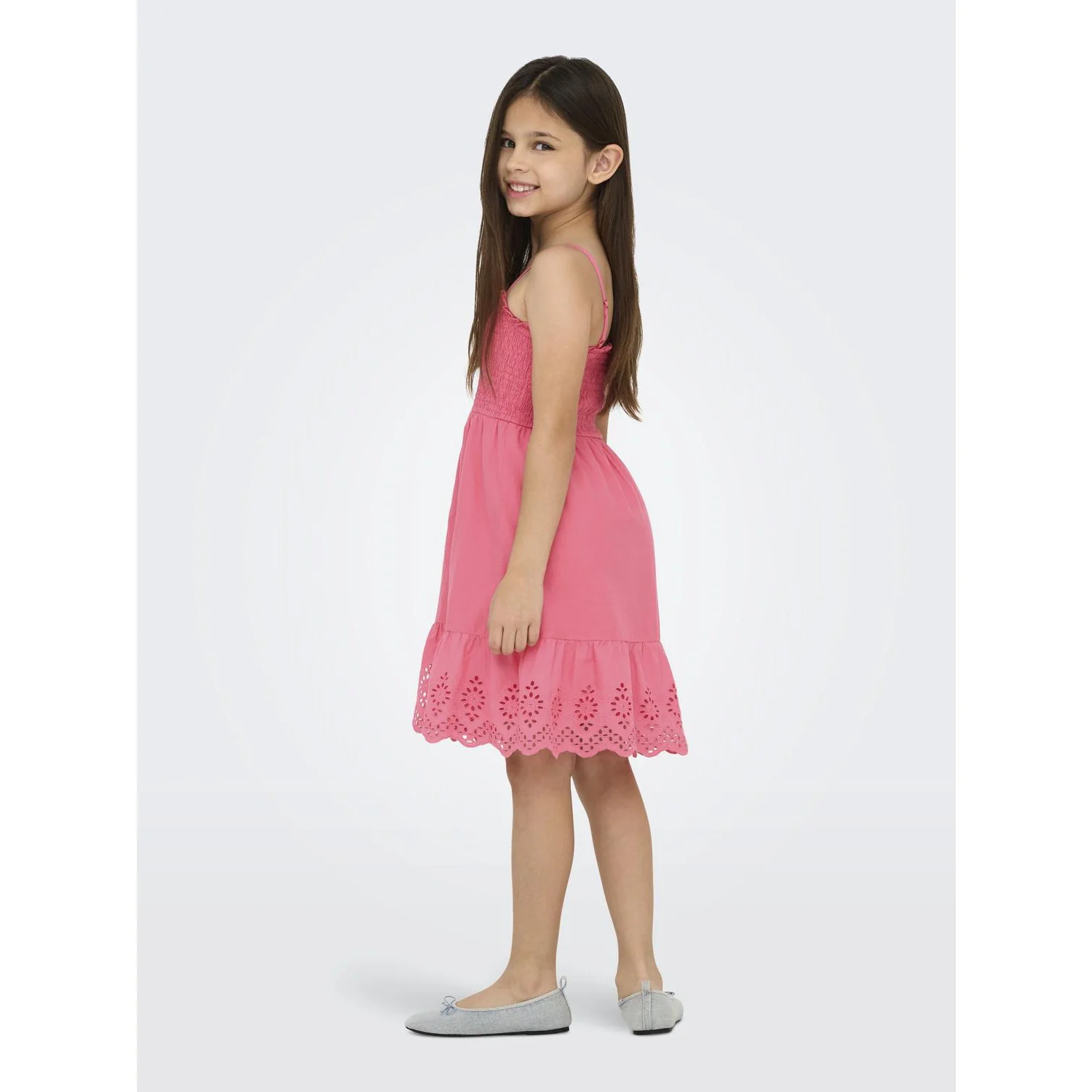kids ONLY Camellia Rose Lou Life Embroidery Smock Dress - Image 4