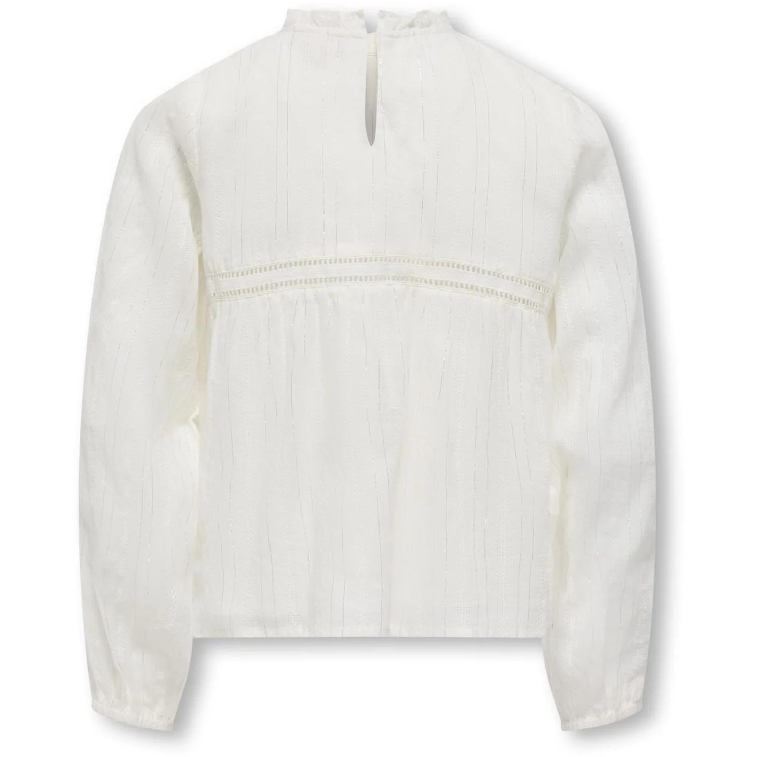 kids ONLY Cloud Dancer Lurex Kogrhea L/S Glitter Top Wvn - Image 3